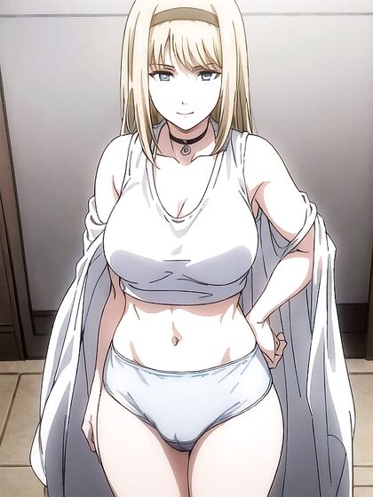 Hentai AI Porn - Wearing a Large Cloth Diaper for Sexy Fun