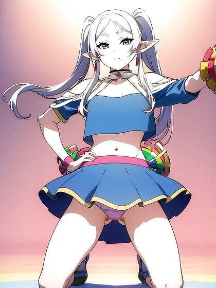 Cheerleader in Rainbow Outfit Gets Wild in HentaiPorn Action