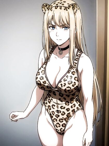 Sizzling Leopard Print Leotard Action in Steamy Hentai Pornography