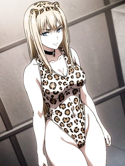Seductive Leopard Print Leotard Action in Steamy Hentai Scenes