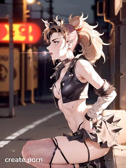 Mini-Skirted Girl 18+ with Mohawk Gets Wild in Dumpster Hentai Action