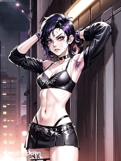 Mini-Skirted Dumpster Diver Gets Wild with Armpit Hair in Hentai Action