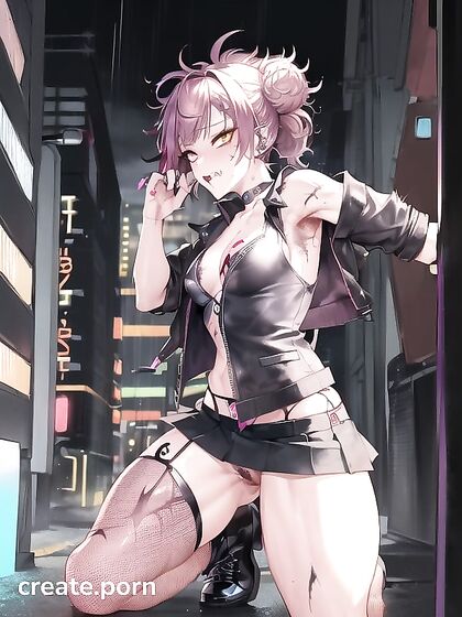 Retro Hentai Fantasy: Mini Skirt and Bushy Beauty Seduction