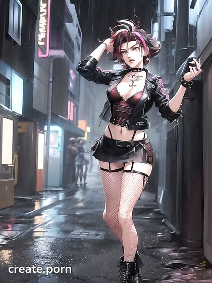 Sexy Poses with Fingerless Gloves in S-Style Hentai Action