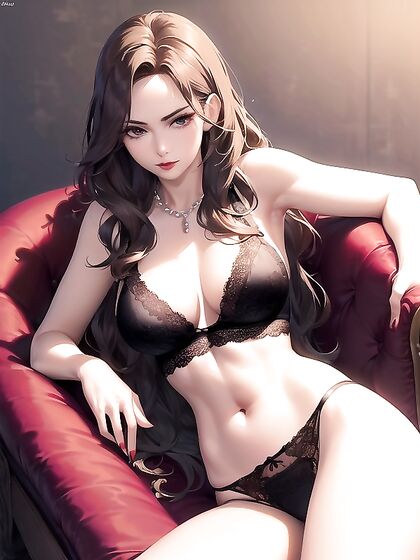 Close-Up Hentai Porn: She Looks Over Her Shoulder Giving You A Pearl Necklace Show