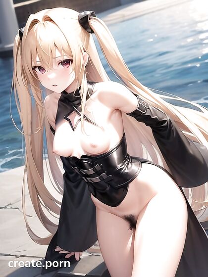 Horny Hairy Babe Shows Off Thick Thighs and Tan Lines in Steamy Hentai Action