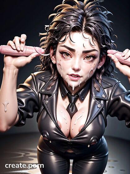 Intense Cum Shots on Face and Body with Leak-Out Pleasure in hentai IAPornography