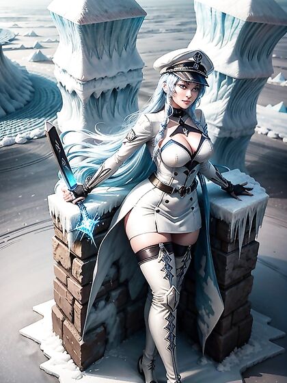 Frozen Battle Maiden Commands Ice and Snow in sensual D Rendered Hentai Action