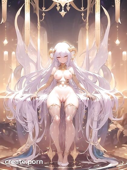 Transparent-Skinned Beauty with Extra Limbs Drenched in Detailed hentai Pleasure