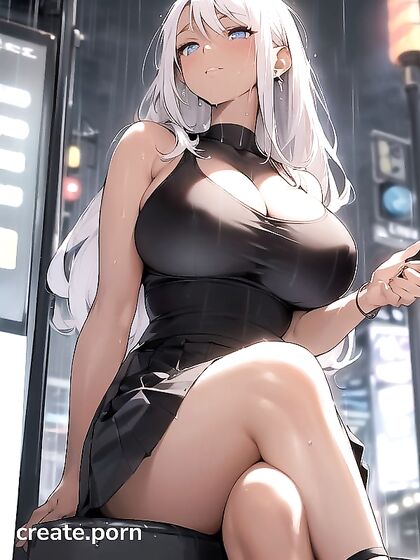 Blushing MILF with Gigantic Breasts in Seductive Hentai Action
