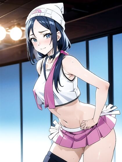 Cheerleader in White Uniform Takes on Exciting Hentai Adventures