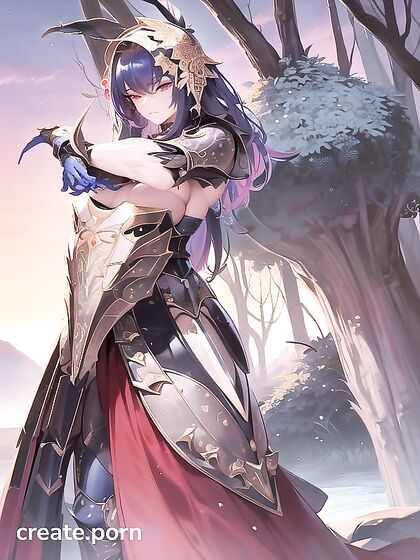 Crab-Armor FusionCreature Stands Upright with Penistail and Needletails in Hentai AI Image