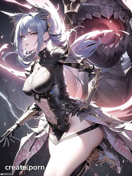 Vivid Blue-Haired Girl 18+ Defends Herself in Intense Hentai Action