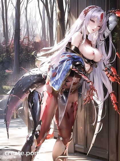 Vivid Blue-Haired Warrior Protected by Mythical Creature’s Armor inSTEAMING Hentai Action