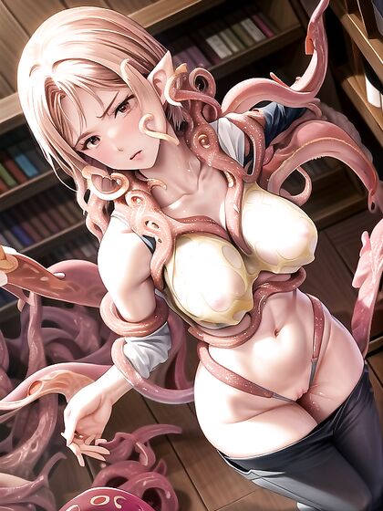Slime Tentacles Explore Naked Bodies with Intense Face Touching and Busty Pleasure