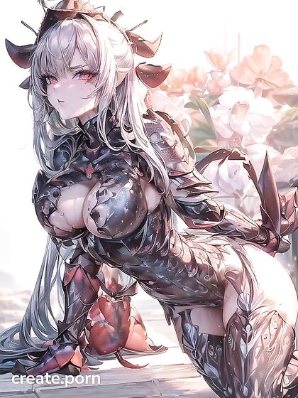 Exquisite Creature With Crab-Armor Fusion Gets Swollen Breasts From Poisonous Needle-Tail Piercings