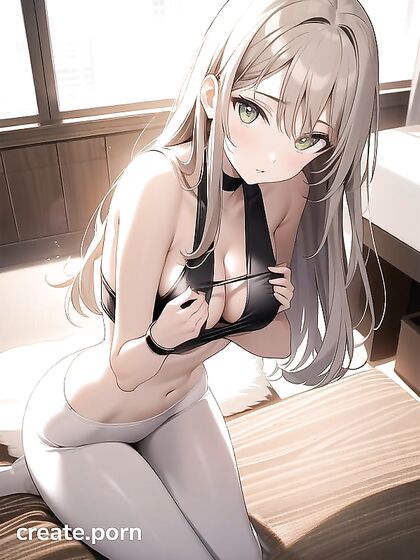Peeking Through a Cracked Door at Seductive Undressing in Hentai POV