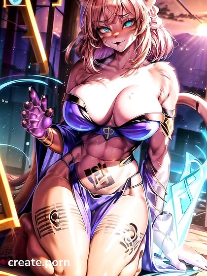 Neko Paws with Intricate Rune Tattoos in Explicit Hentai Action
