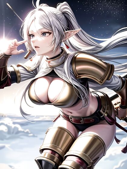 Determined Warrior in Bikini Armor Unleashes Pleasure in Intense Hentai Scenes