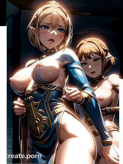 Naked Ahego with Open Mouth and Tongue Out in Extreme Restraint Hentai Pleasure