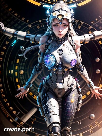 Athena in Futuristic Armor with Medium Boobs and Gear-FilledBrain forSTEAMY hentai Action
