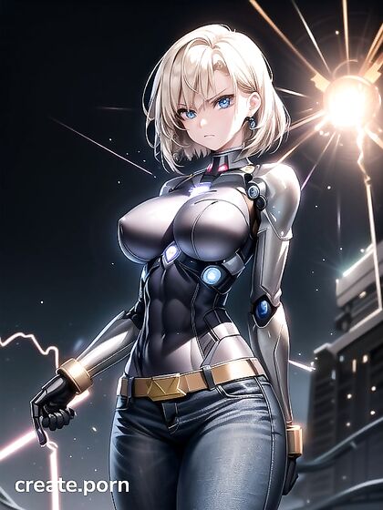 Glowing Energy Core Powers Intense Action and Motion in Hentai erotica