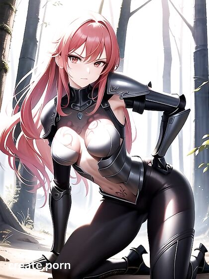 Sword-Wielding Warrior in Chest Armor Unleashed in Steamy Hentai Action