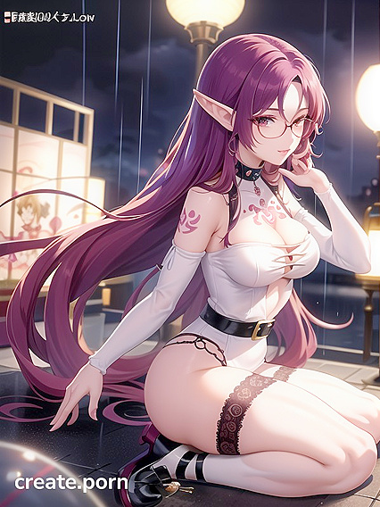 Sensual Gloves and Glasses Action in Seductive Hentai Scenes