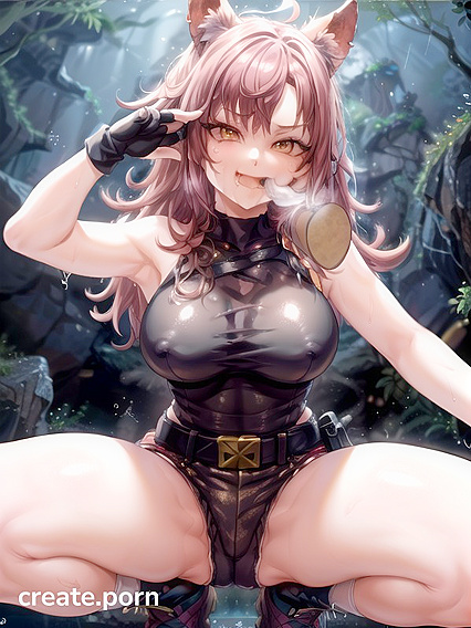 Horny Big-Assed Beauty Strikes Sultry Poses in Hot Hentai Action