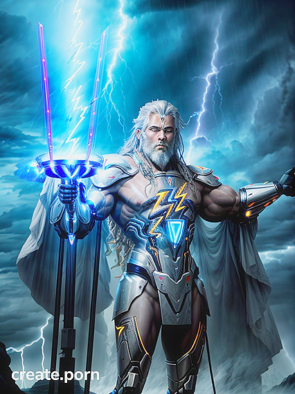 Manly Chested Dude Bound by Tesla Coils for Intense Hentai Pleasure