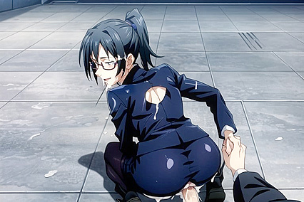 Intricately Detailed Canine Penis Cross Section in Erotic Hentai