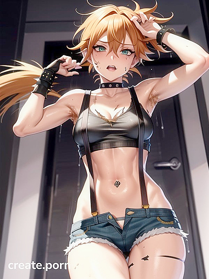 Goth Babe with Armpit and Pubic Hair Seduces inSTEAMy Hentai Action