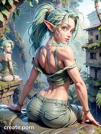 Anaconda Statues and Sweaty Seduction in the Abandoned City's Erotic hentai Scenes