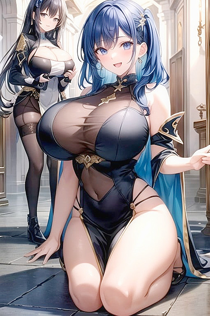 Fat-Assed Beauty Kneels and Lays Down for Mind-Blowing Hentai Pleasure