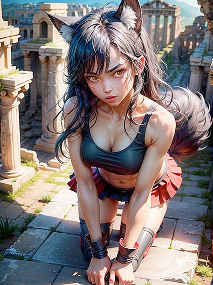 Black-Haired Wolf Girl 18+ Exploring Vaginal Pleasure in Intense Hentai Scenes