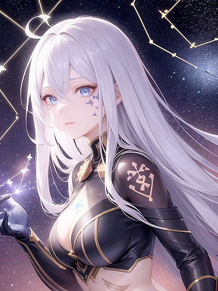 Celestial Mage Shimmers in Stardust for Intimate Hentai Pleasure