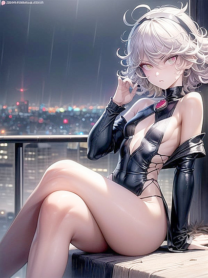 Skinny Goth Chick Gets Seductive in Mesmerizing Hentai Action