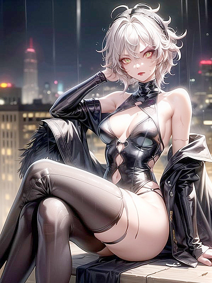 Skinny Goth Babe Shows Off Her Seductive Moves in Steamy Hentai Action
