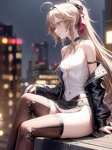 Skinny Goth Babe Gets Seductive in Erotic Hentai Action