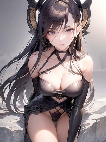 Dark-Haired Beauty inMind-Blowing Hentai Action