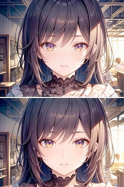 Spiky-Haired Chick in Fishnets and Black Outfit Seduces in Hentai Action