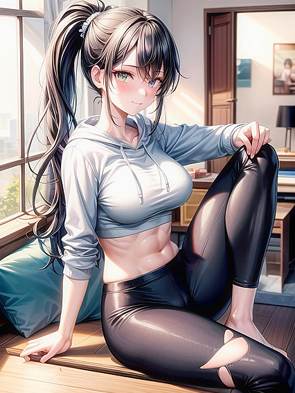 Ultra-Detailed Living Room Scene in 18+ Hentai AI Porn