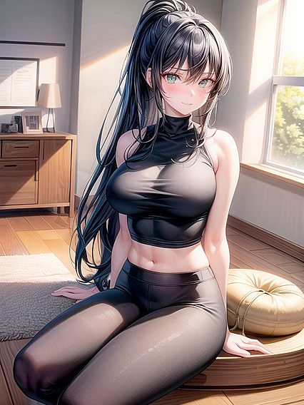 18-Year-Old Hoodie Gets Naughty in the Living Room for Steamy Hentai Action