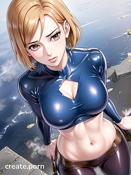 Latex-clad Beauty Dominates in Top-Down Hentai Action
