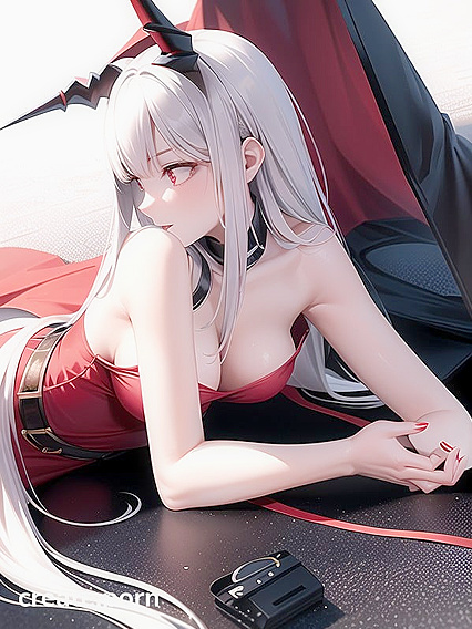 Skinny Girl 18+ Dressed Up for Steamy Oni Demon Hentai Action