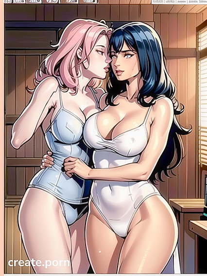 voluptuous Frontal Views with Petite Breasts in Seductive Hentai Scenes