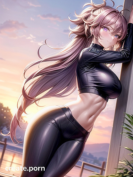 Sunset Silhouettes: Wind Swept Adventures with Massive Breasted hentai Goddesses