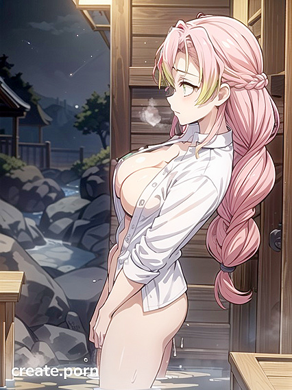Skinny Girl 18+ Blushes Hard While Enjoying Thick Line Art Hentai Pleasure