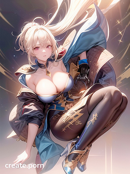Dark Blue Tailcoat and Gold-Lined Uniform with Red Accents in Seductive Hentai Scenes