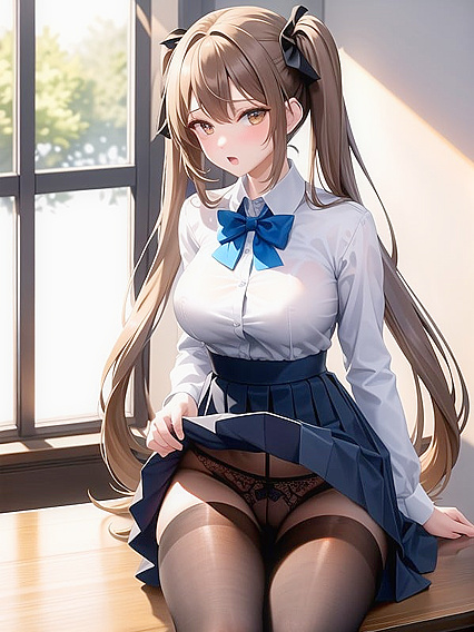 Lifted skirts and naughty pleasures in the classroom hentai fantasy